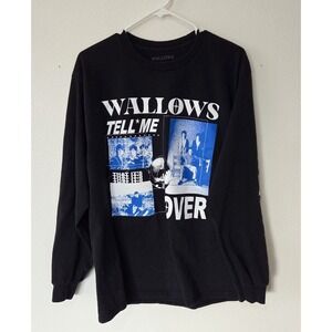 Wallows Tour Merch Concert Band 2022 Tell Me That It's Over Black Long Sleeve L